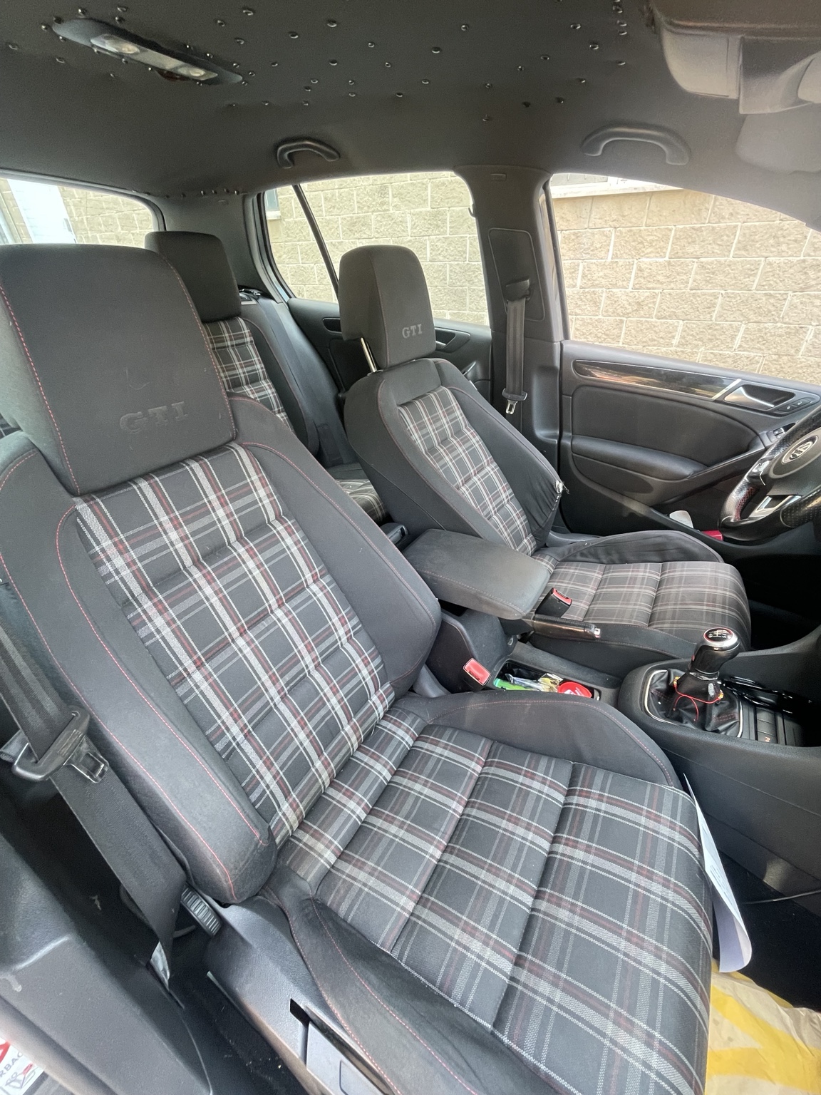 Asientos delanteros del Volkswagen Golf 6 GTI
